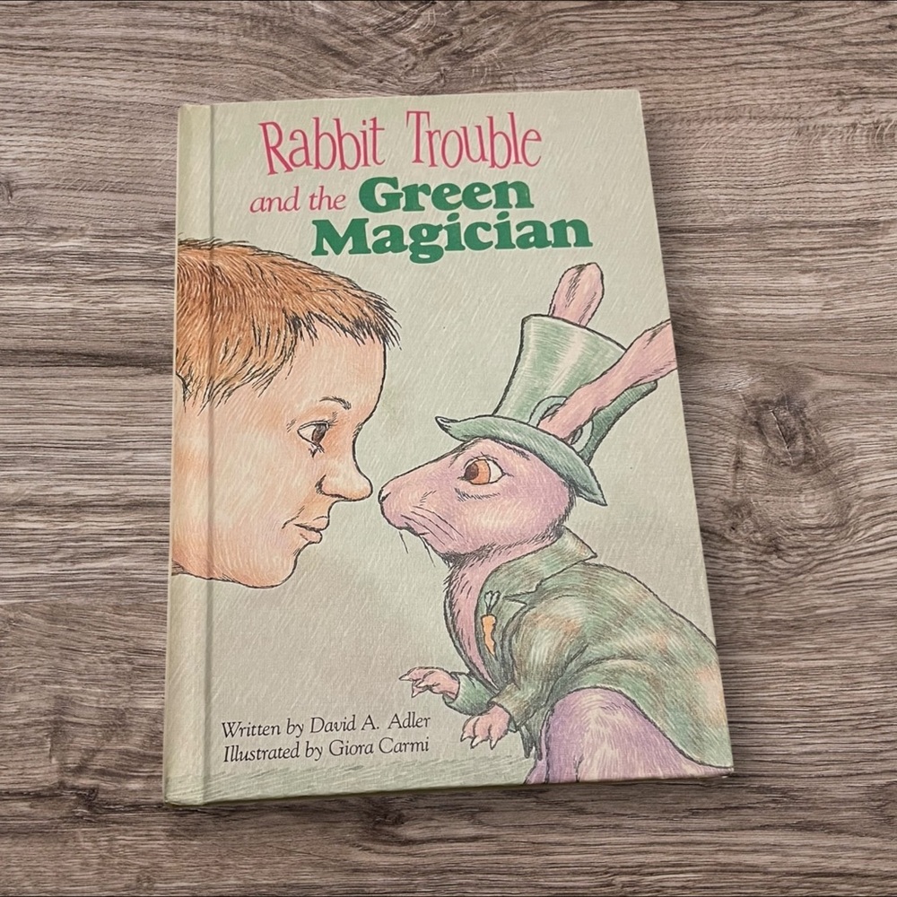 Rabbit Trouble and the Green Magician Book Hardcover